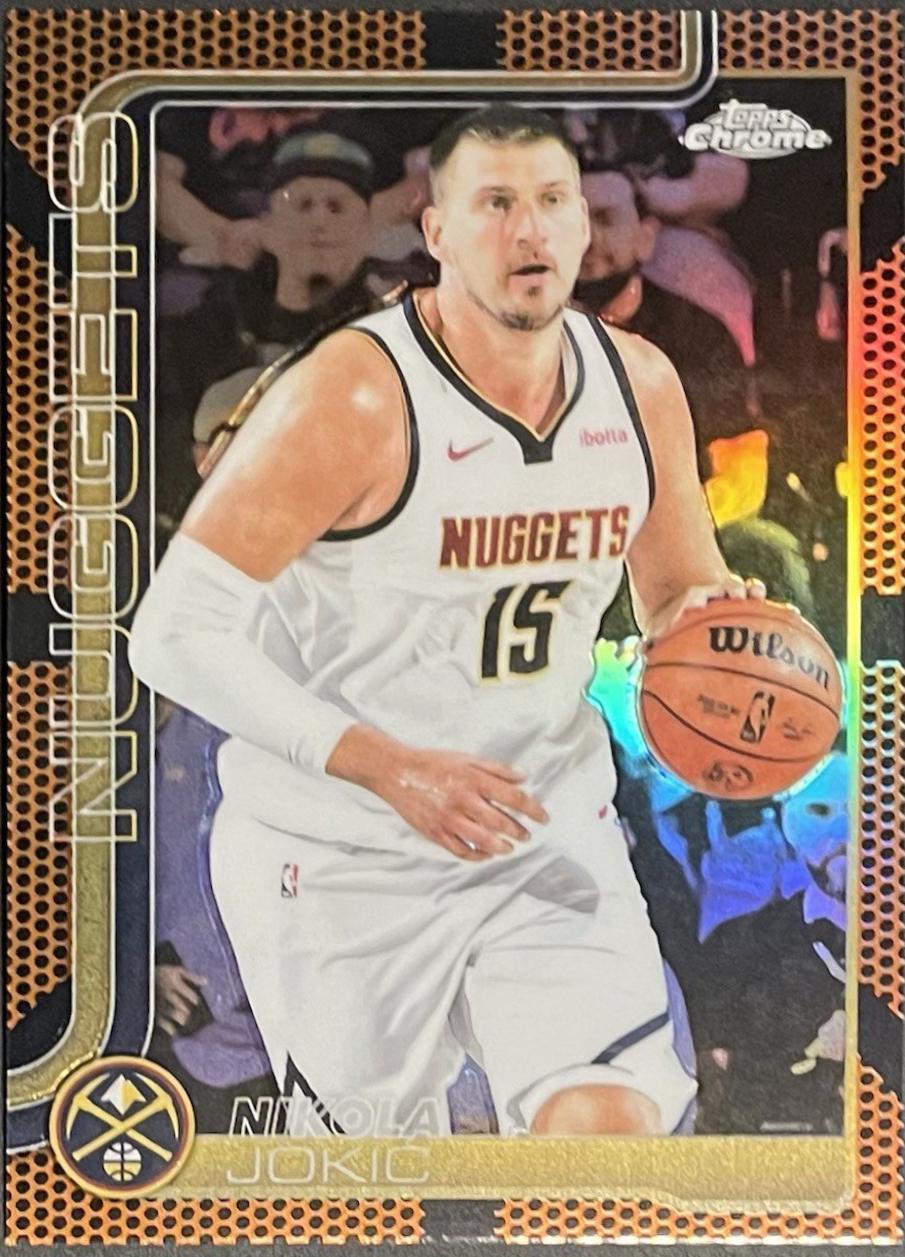 Nikola Jokic [Orange Basketball Refractor] #25