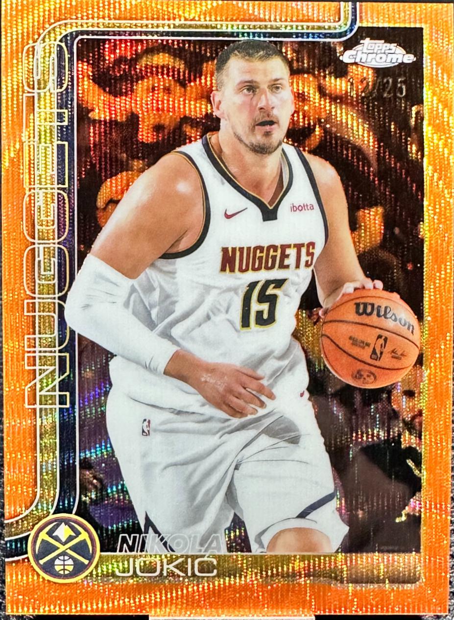 Nikola Jokic [Orange Wave Refractor] #25