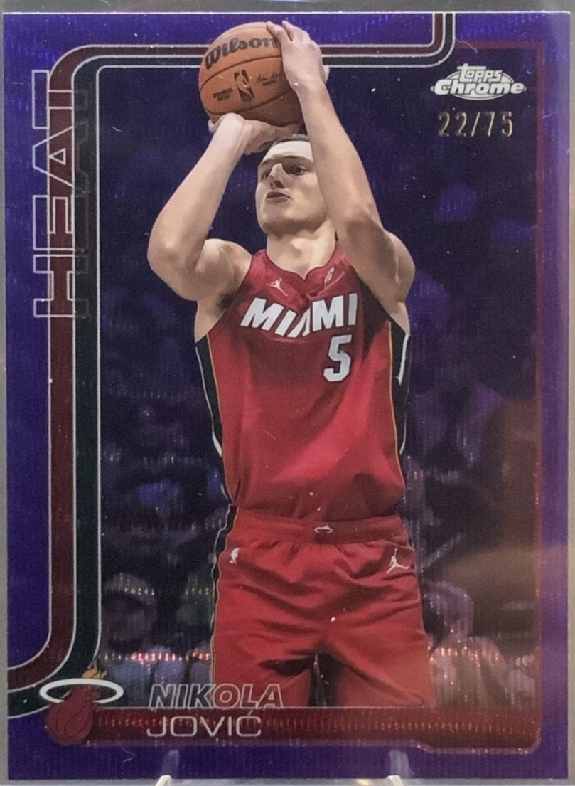 Nikola Jovic [Purple Basketball Refractor] #172
