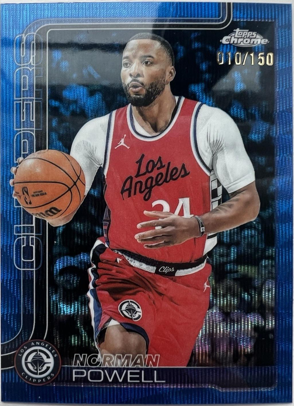 Norman Powell [Blue Wave Refractor] #22
