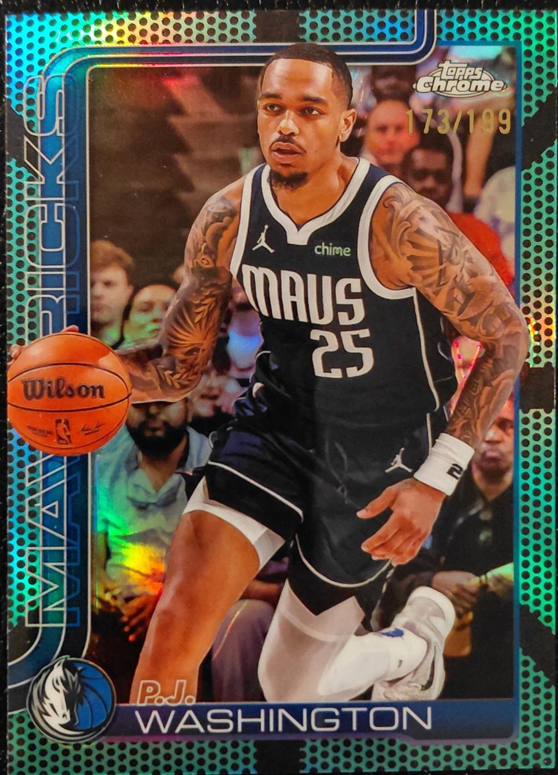 P.J. Washington [Aqua Refractor] #19