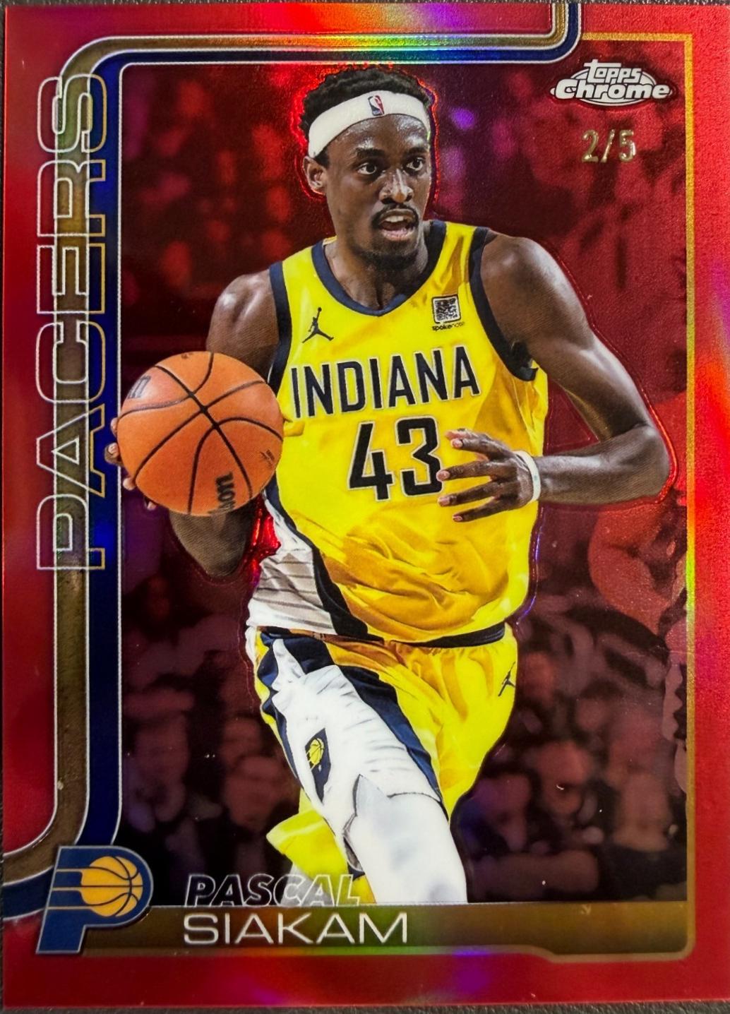 Pascal Siakam [Red Basketball Refractor] #1