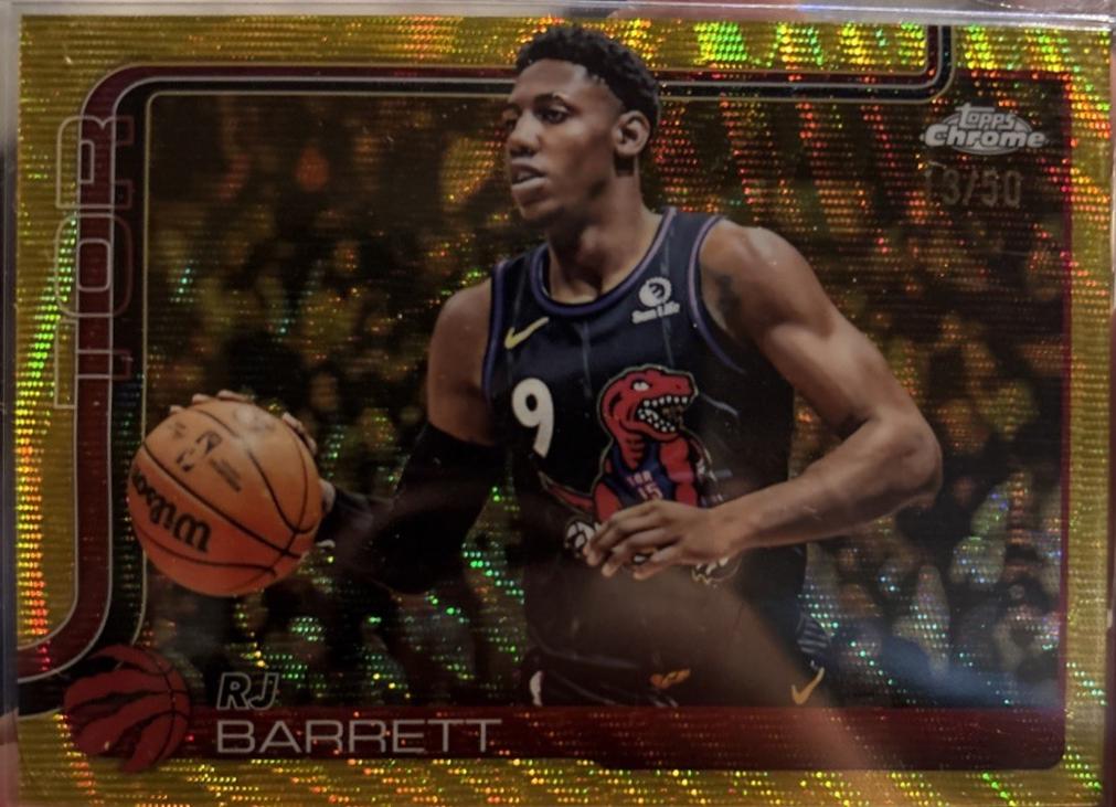 RJ Barrett [Gold Wave Refractor] #225