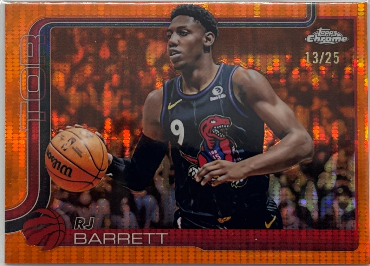 RJ Barrett [Pulsar Orange Refractor] #225