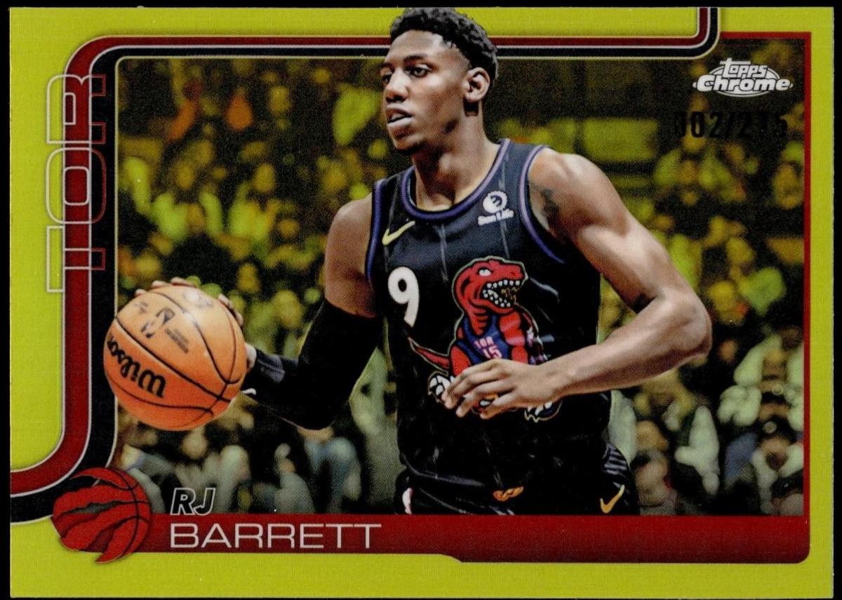 RJ Barrett [Yellow Refractor] #225
