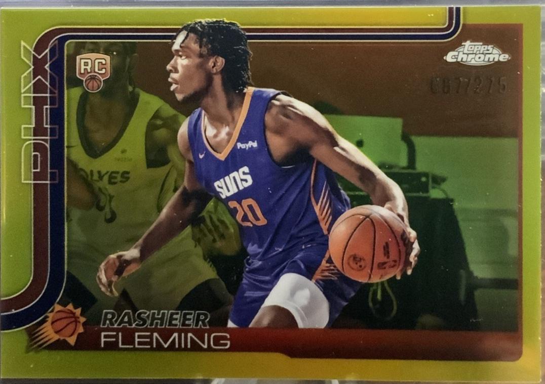 Rasheer Fleming [Yellow Basketball Refractor] #281