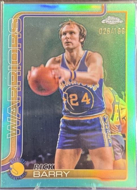 Rick Barry [Aqua Basketball Refractor] #249