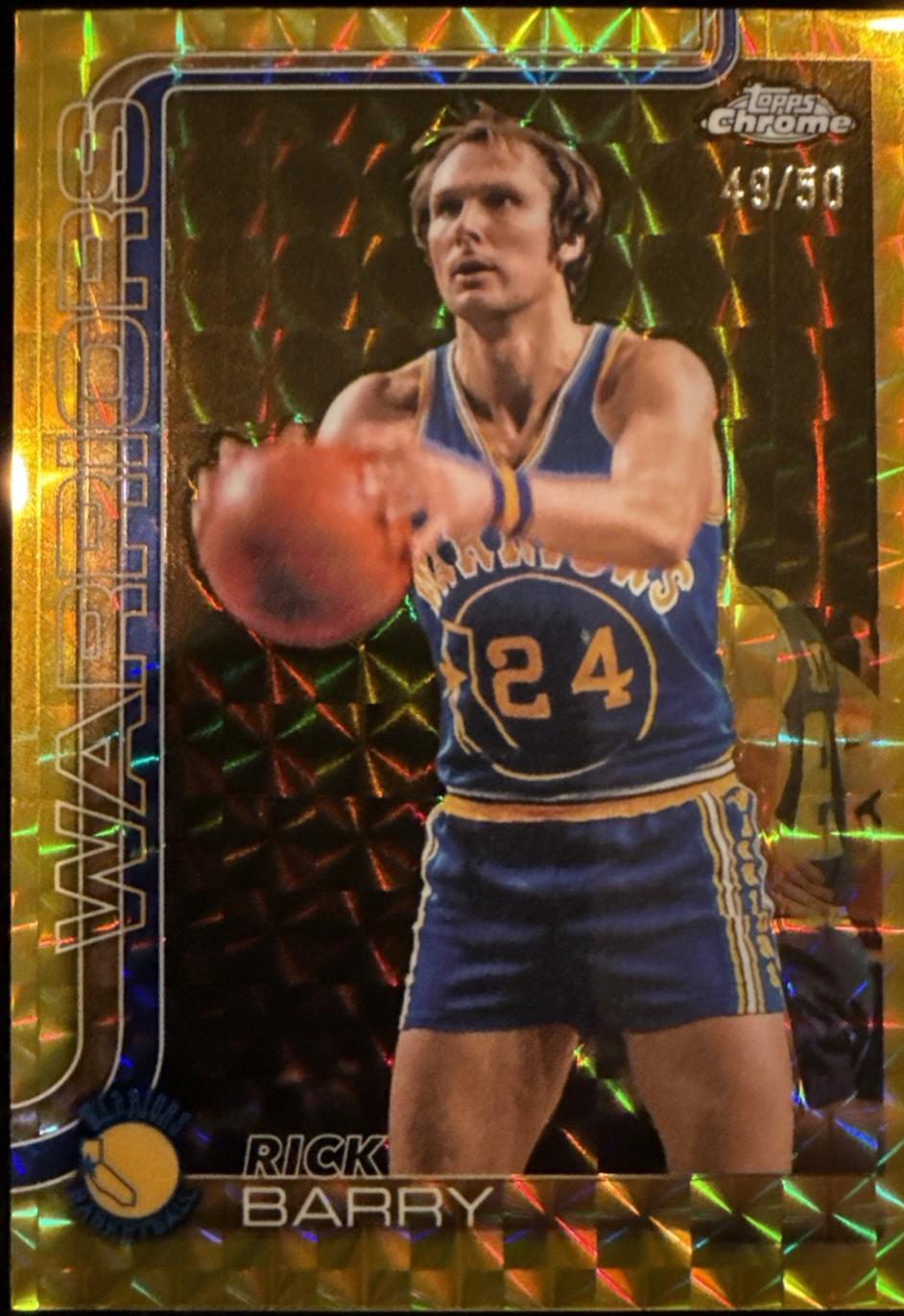 Rick Barry [Gold Geometric Refractor] #249