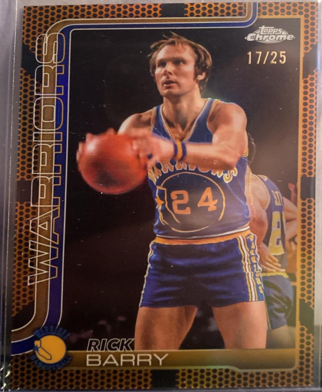 Rick Barry [Orange Basketball Refractor] #249