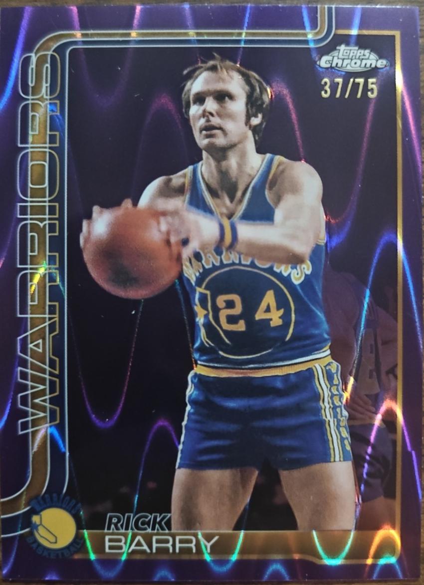 Rick Barry [Purple Basketball Refractor] #249
