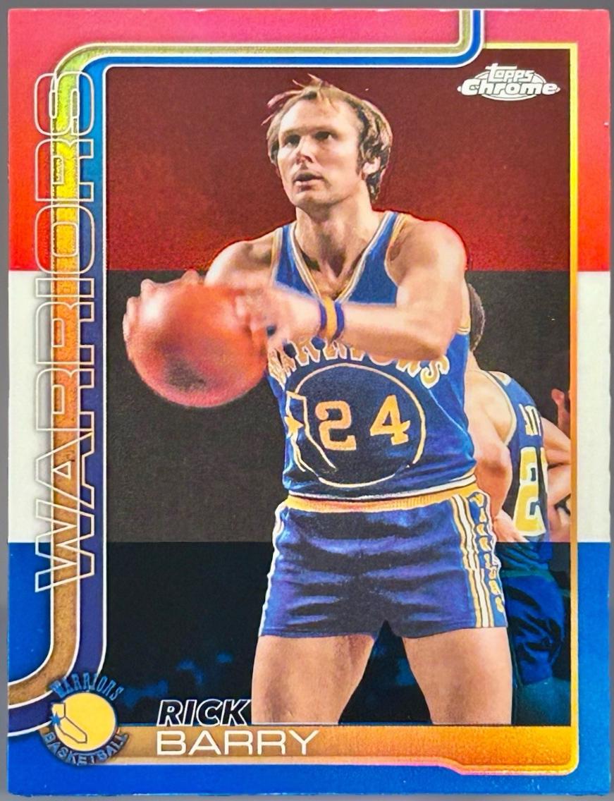 Rick Barry [Red White Blue Refractor] #249