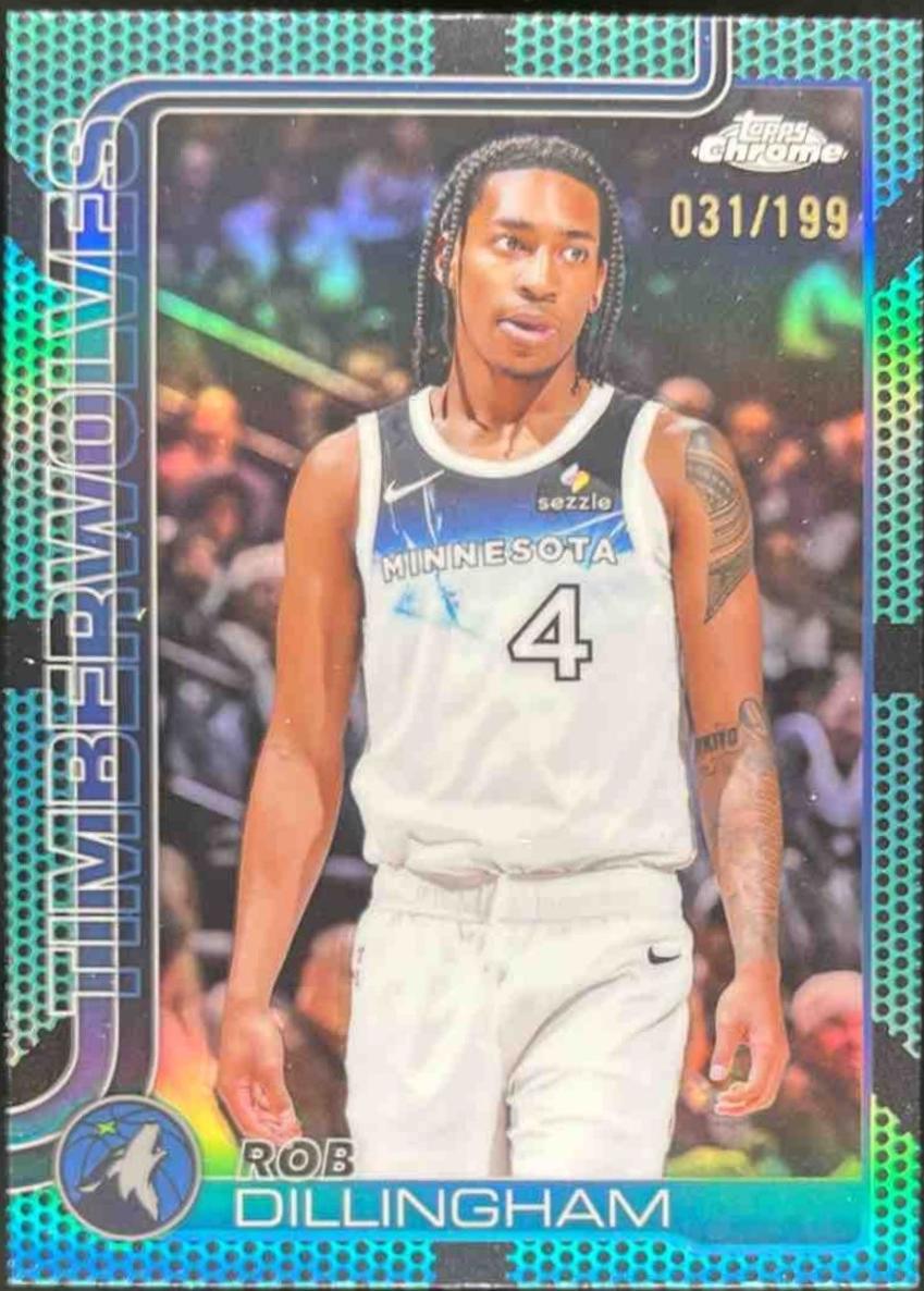 Rob Dillingham [Aqua Basketball Refractor] #162