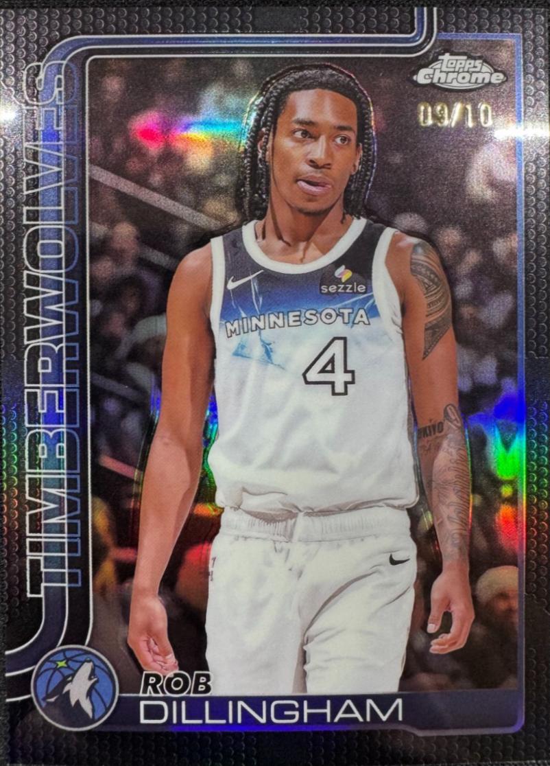 Rob Dillingham [Black Basketball Refractor] #162
