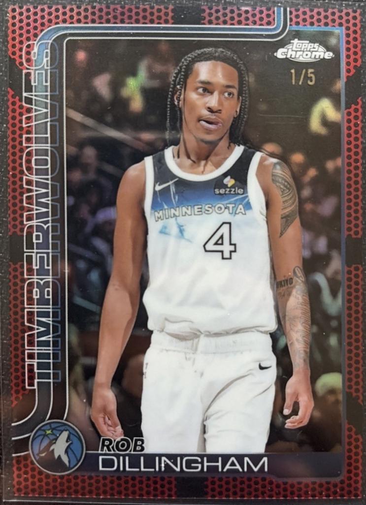 Rob Dillingham [Red Basketball Refractor] #162