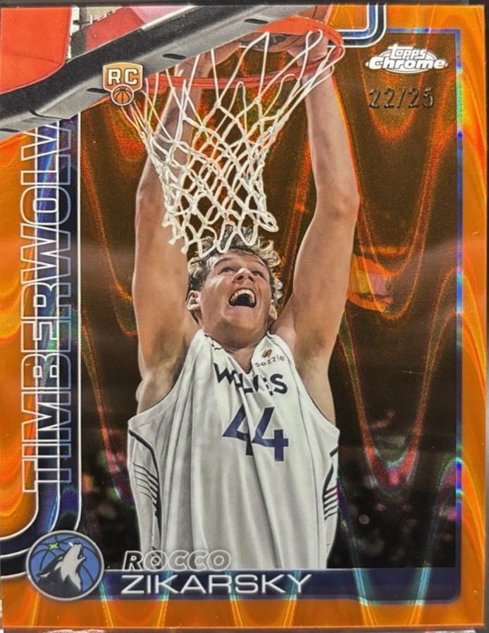 Rocco Zikarsky [Orange Basketball Refractor] #296