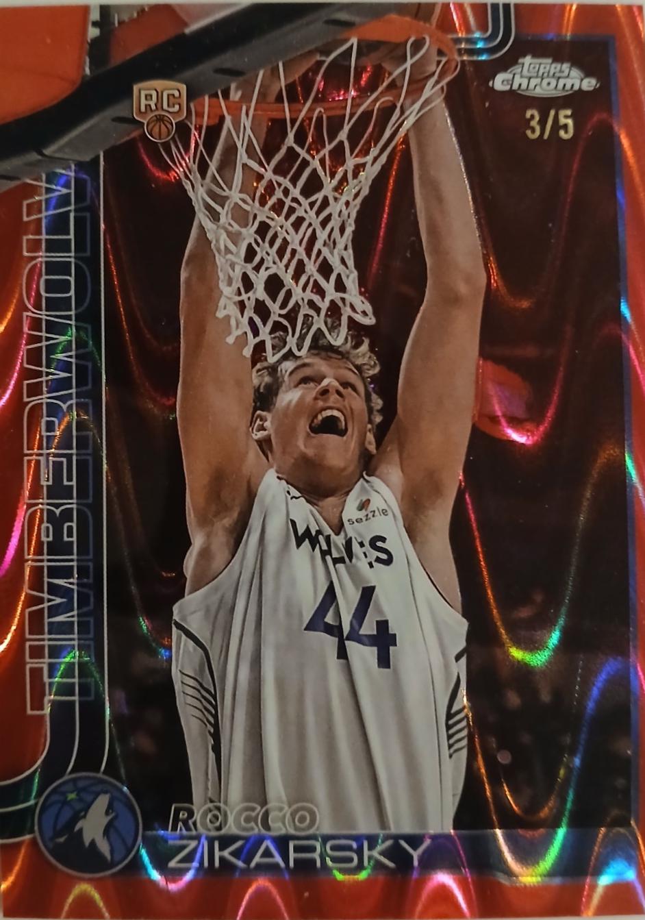 Rocco Zikarsky [Red Basketball Refractor] #296