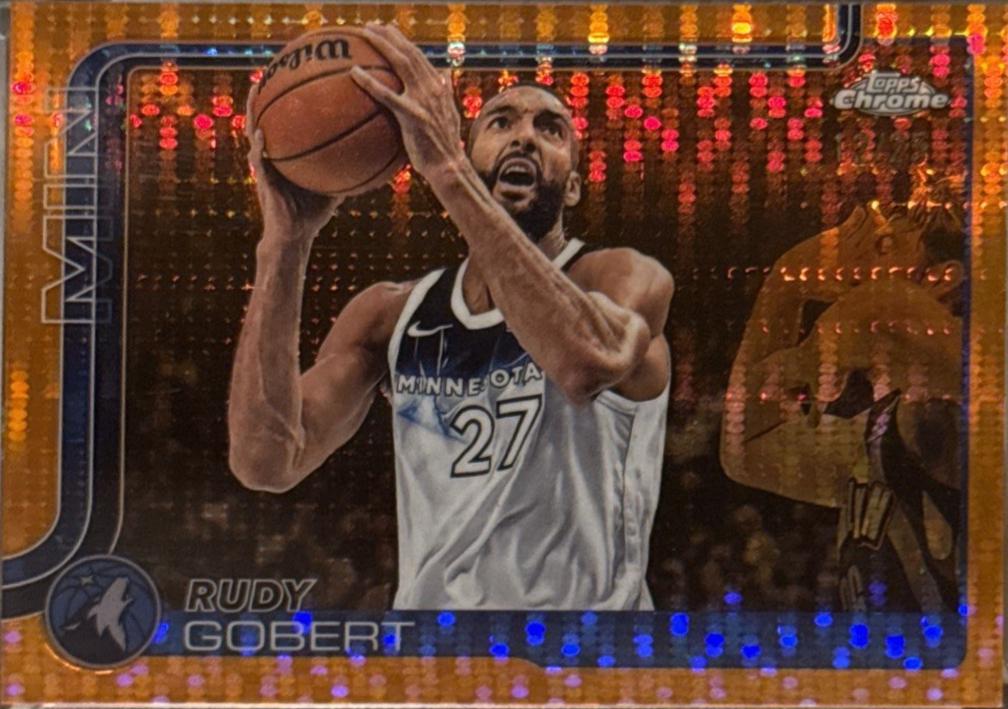 Rudy Gobert [Orange Wave Refractor] #165
