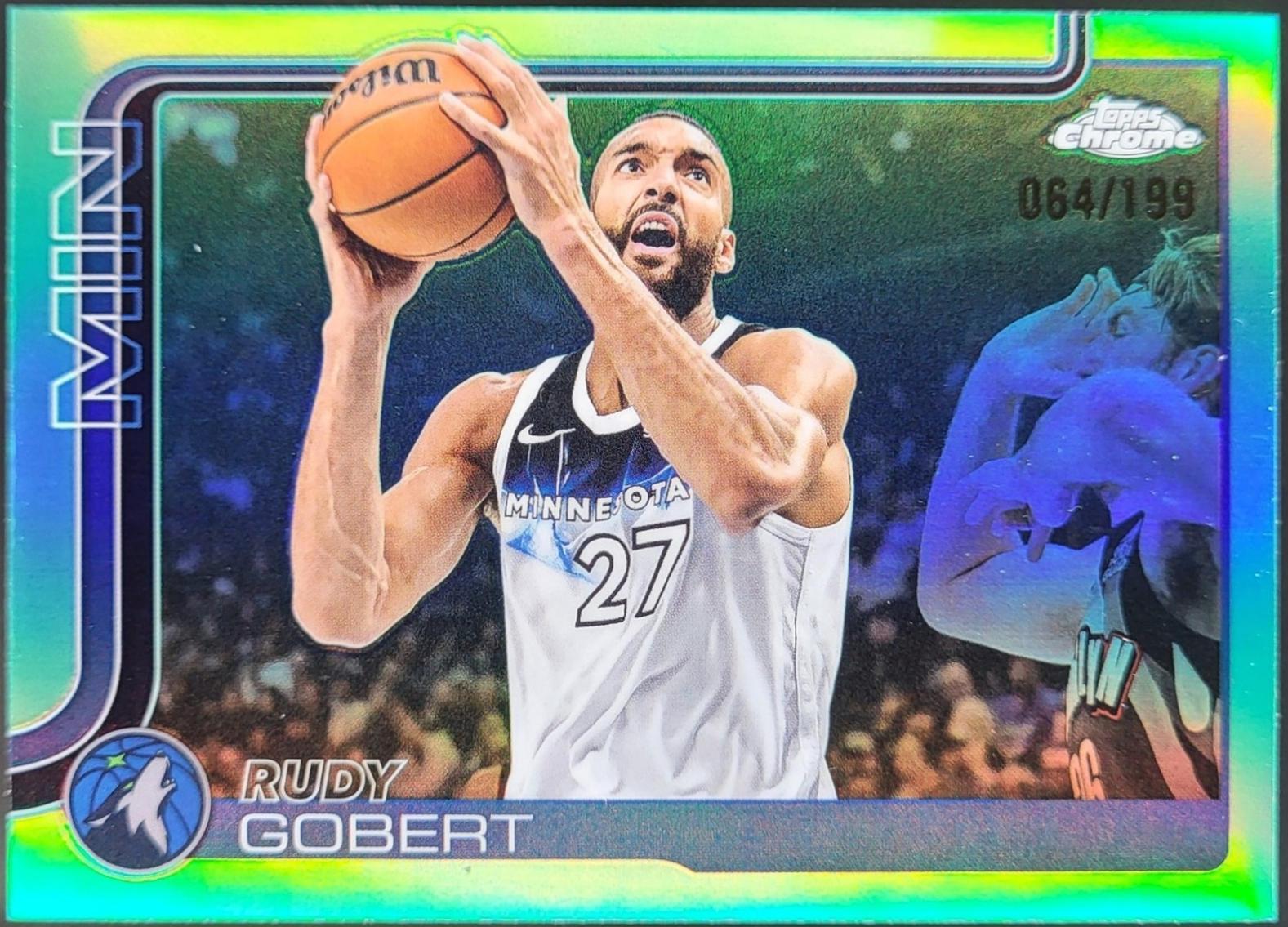 Rudy Gobert [RayWave Aqua Refractor] #165
