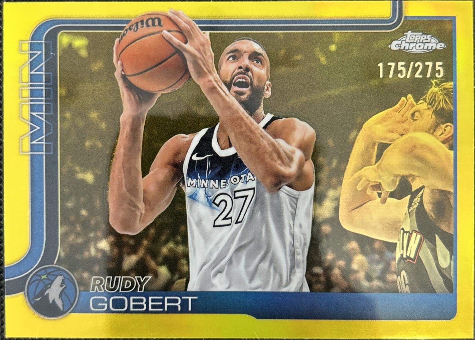 Rudy Gobert [Yellow Refractor] #165