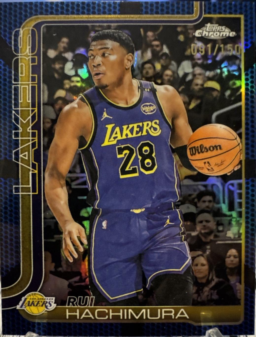 Rui Hachimura [Blue Basketball Refractor] #148