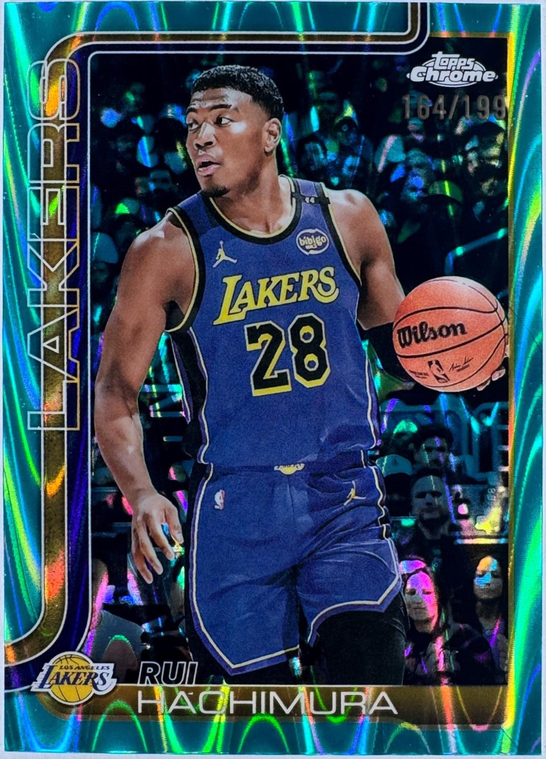 Rui Hachimura [RayWave Aqua Refractor] #148
