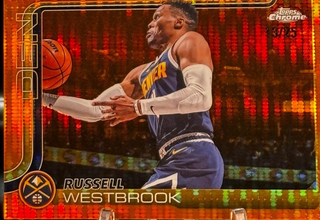 Russell Westbrook [Orange Geometric Refractor] #15