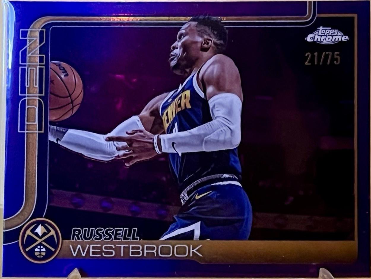 Russell Westbrook [Purple Basketball Refractor] #15
