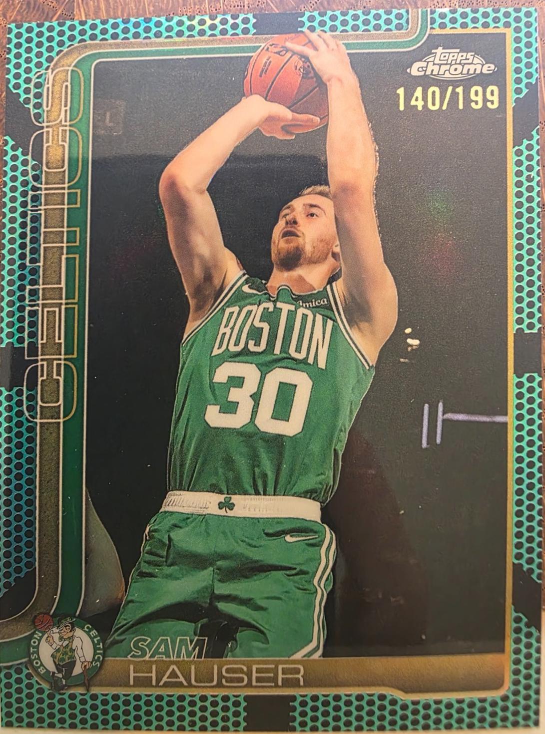 Sam Hauser [Aqua Basketball Refractor] #14