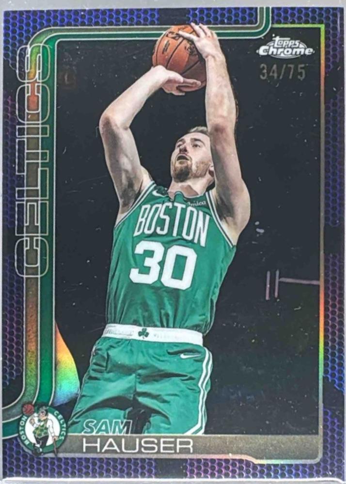 Sam Hauser [Purple Basketball Refractor] #14