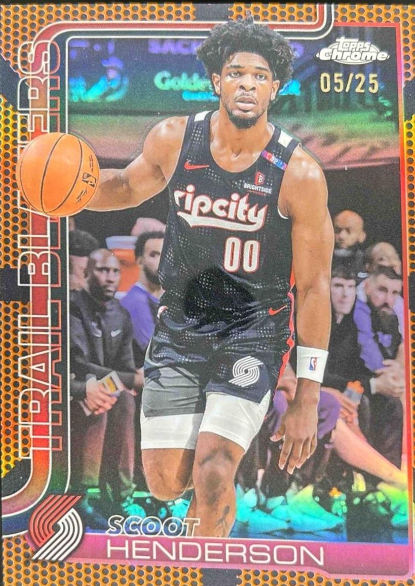 Scoot Henderson [Orange Basketball Refractor] #166