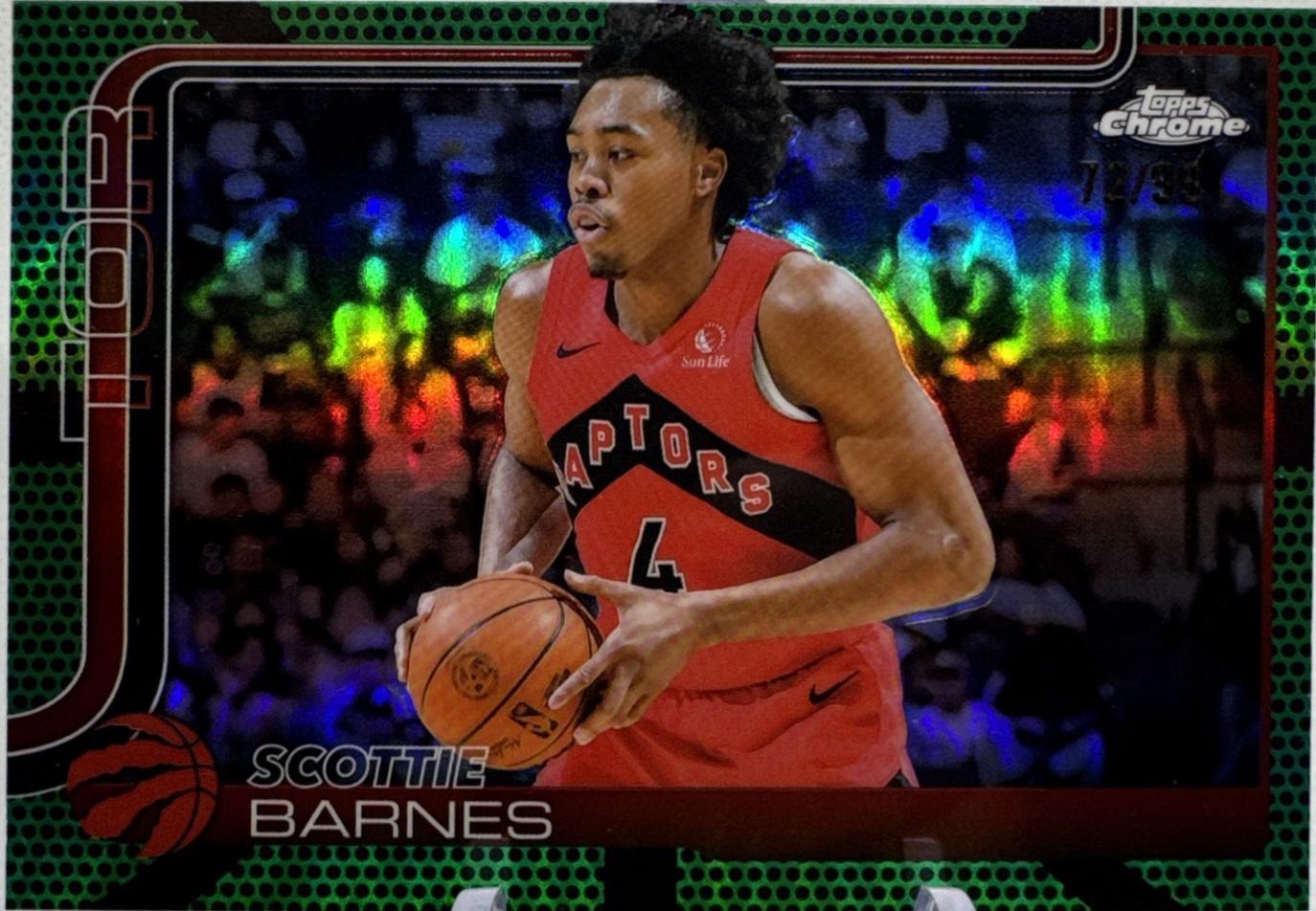 Scottie Barnes [Green Basketball Refractor] #203