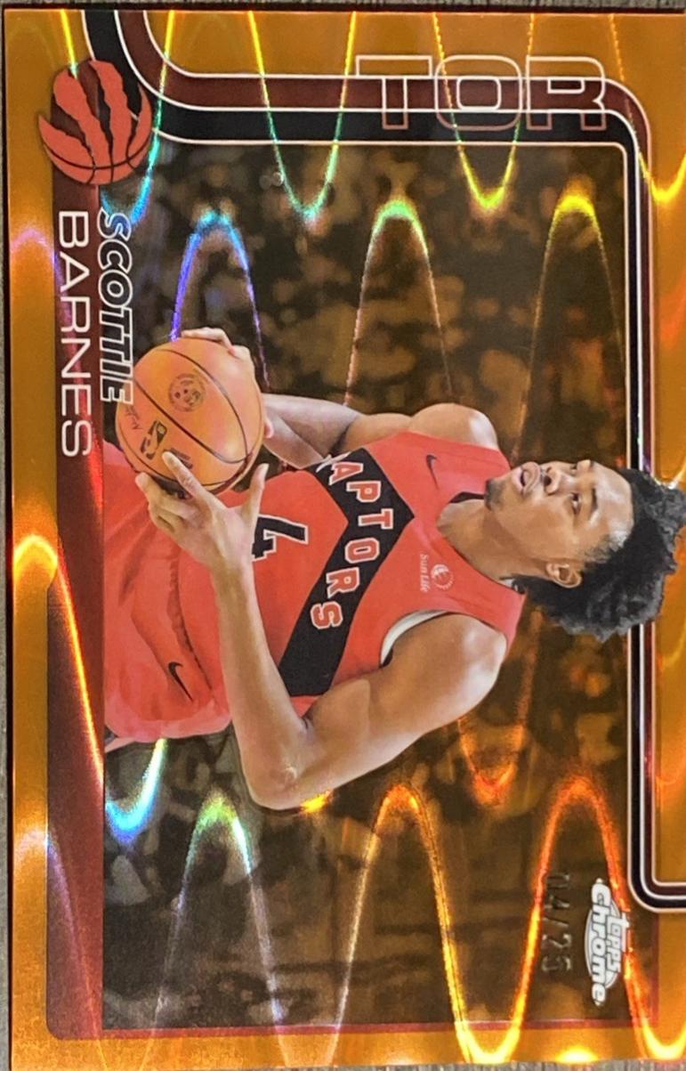 Scottie Barnes [Orange Wave Refractor] #203