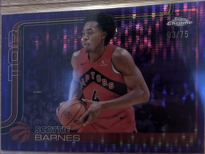 Scottie Barnes [Purple Basketball Refractor] #203