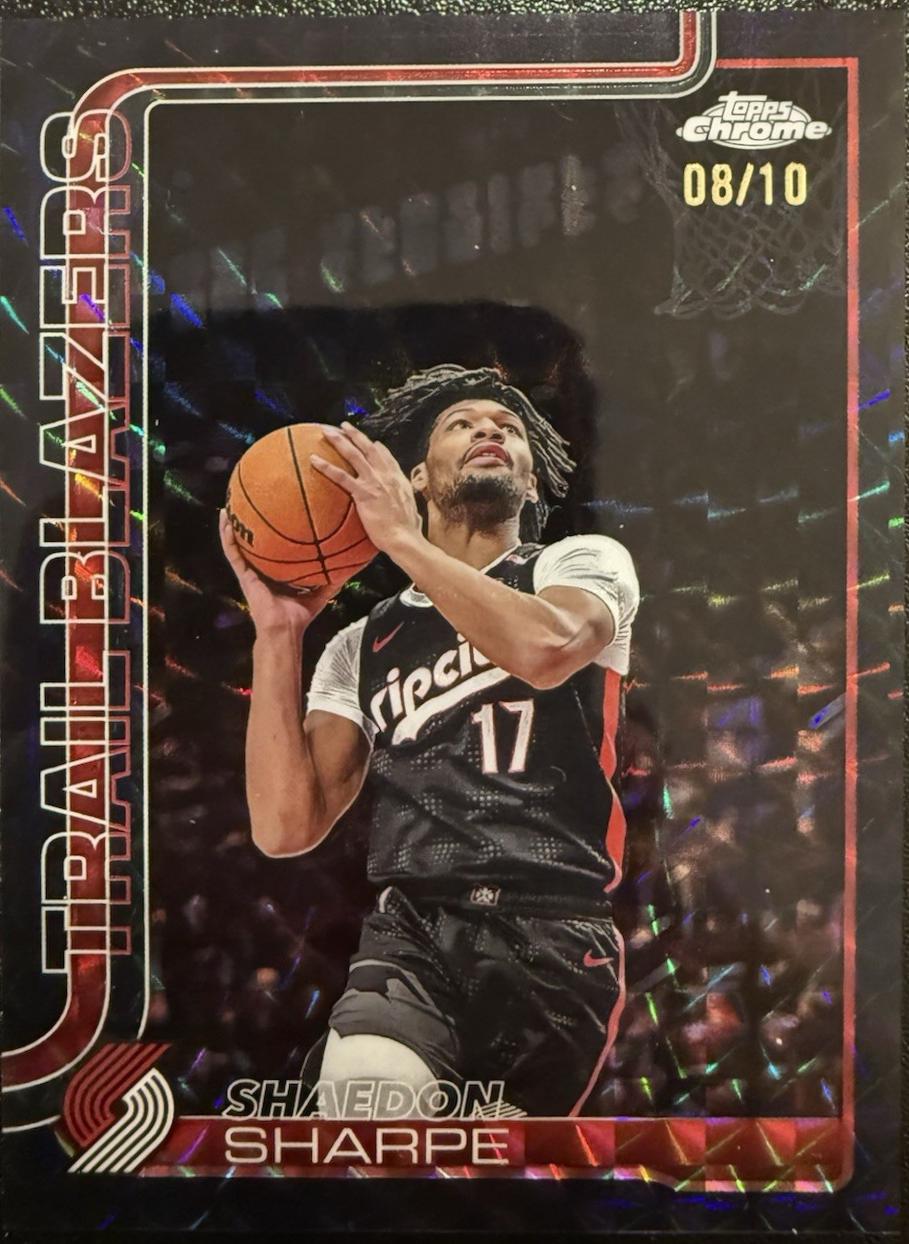 Shaedon Sharpe [Black Geometric Refractor] #150