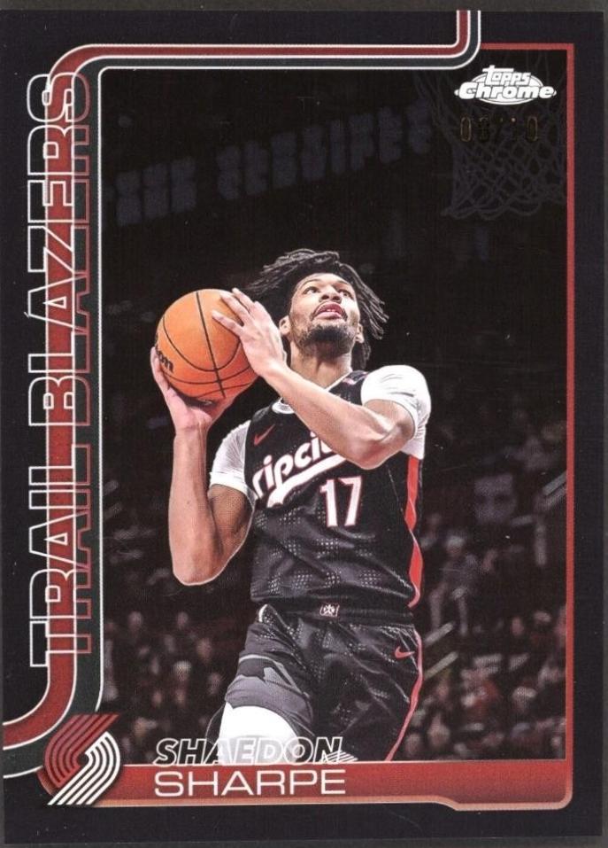 Shaedon Sharpe [Black Refractor] #150