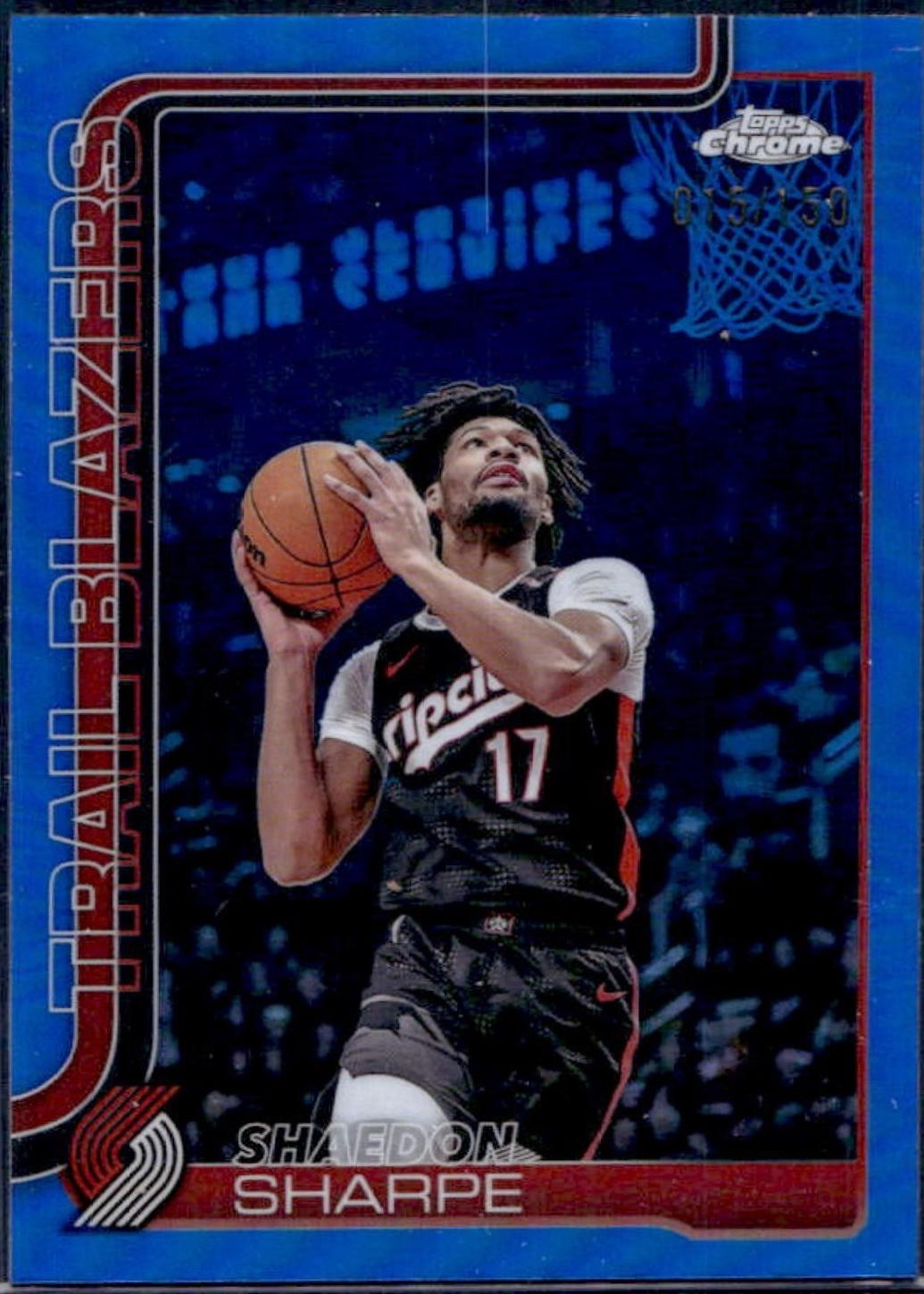 Shaedon Sharpe [Blue Refractor] #150