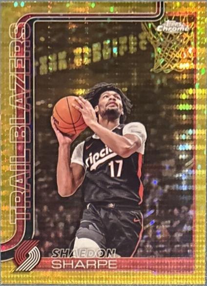 Shaedon Sharpe [Gold Basketball Refractor] #150