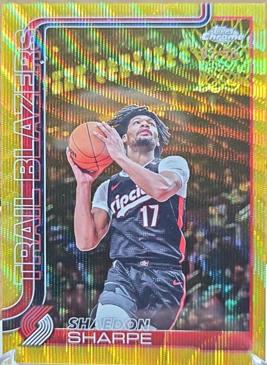 Shaedon Sharpe [Gold Wave Refractor] #150