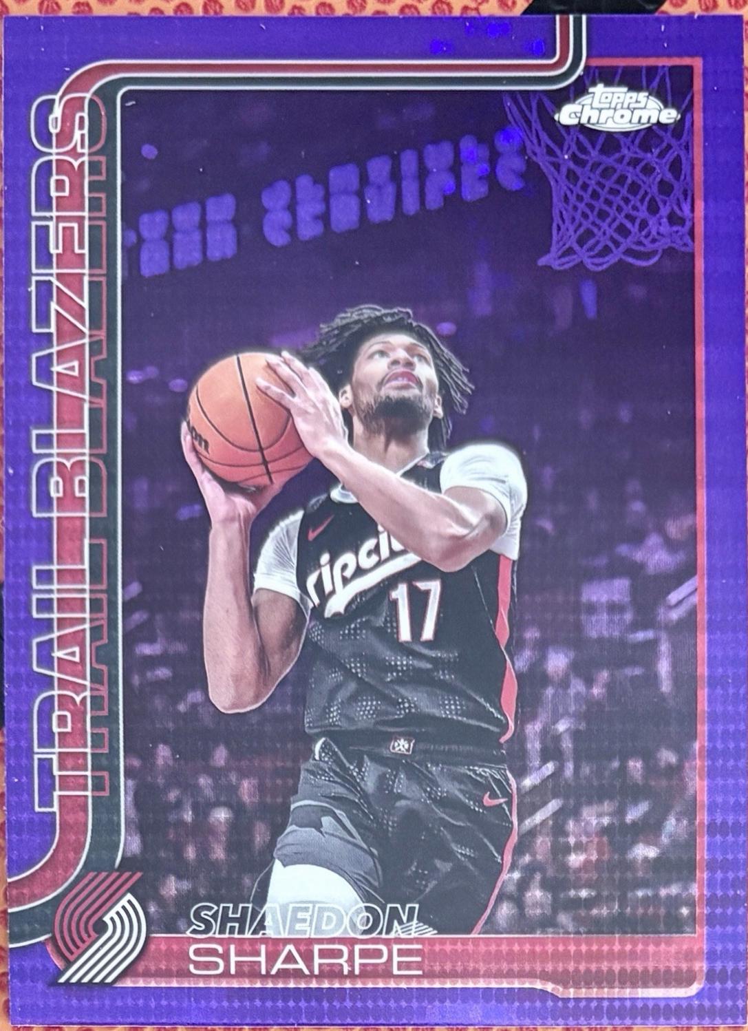 Shaedon Sharpe [Purple Basketball Refractor] #150
