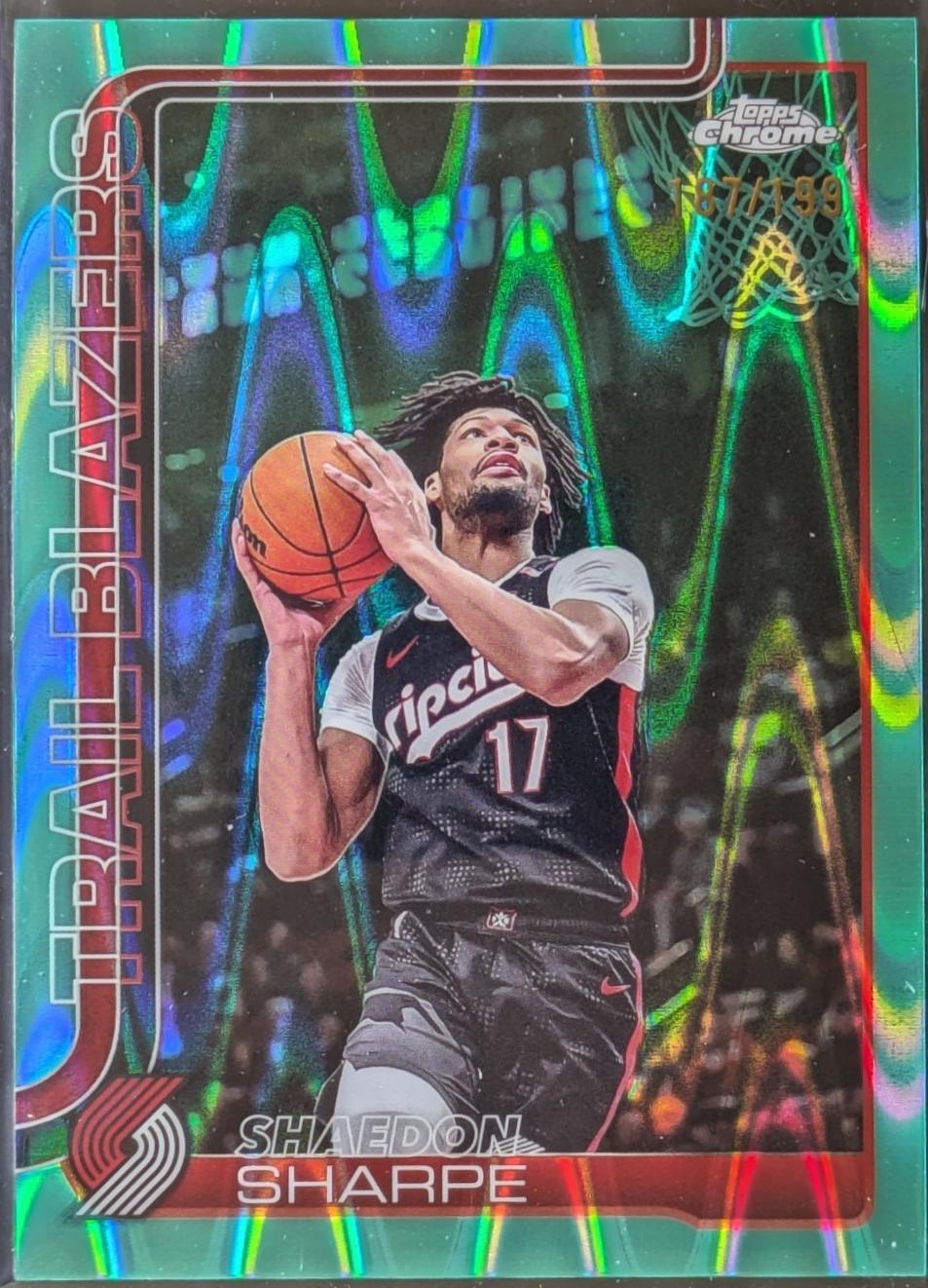 Shaedon Sharpe [RayWave Aqua Refractor] #150