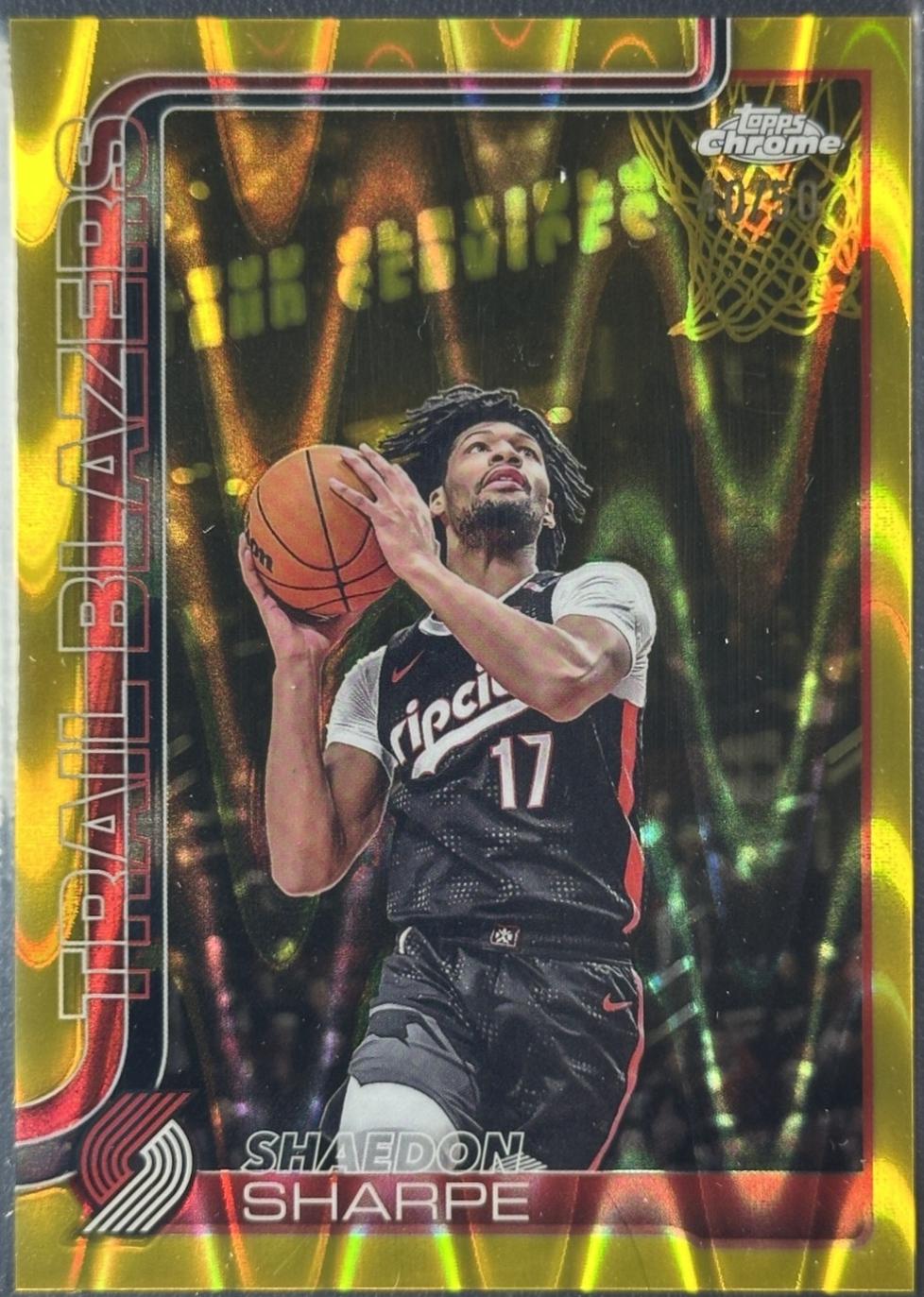 Shaedon Sharpe [RayWave Gold Refractor] #150