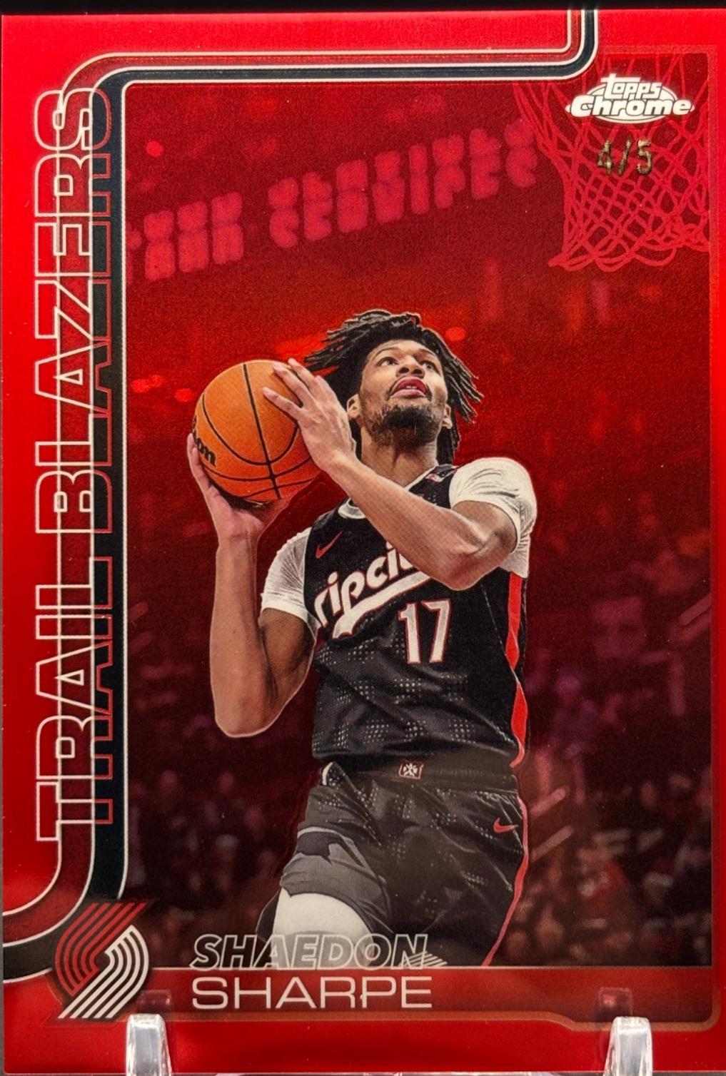 Shaedon Sharpe [Red Refractor] #150