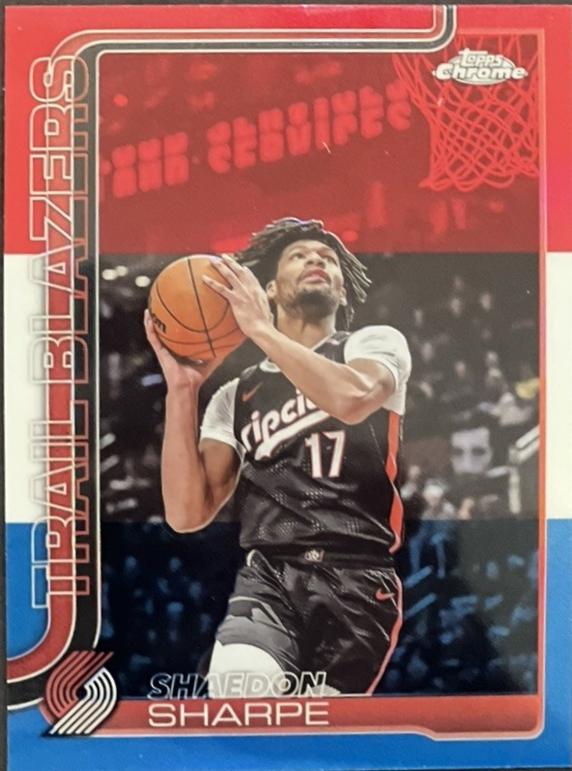 Shaedon Sharpe [Red White Blue Refractor] #150