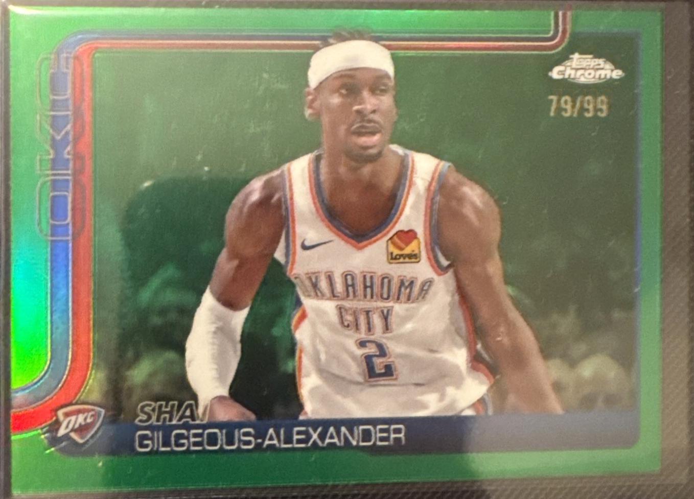 Shai Gilgeous-Alexander [Green Basketball Refractor] #141