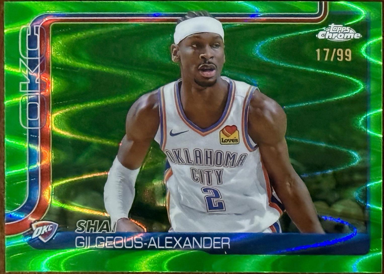 Shai Gilgeous-Alexander [Green Wave Refractor] #141