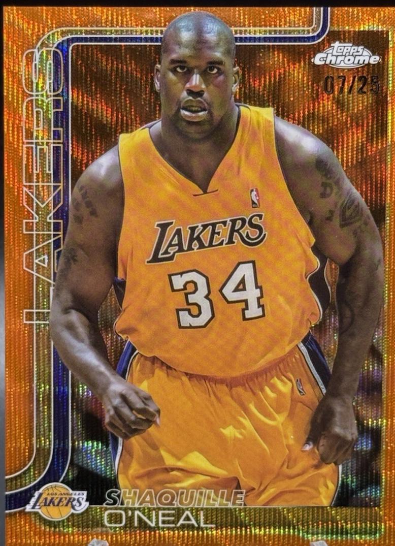 Shaquille O'Neal [Orange Wave Refractor] #242
