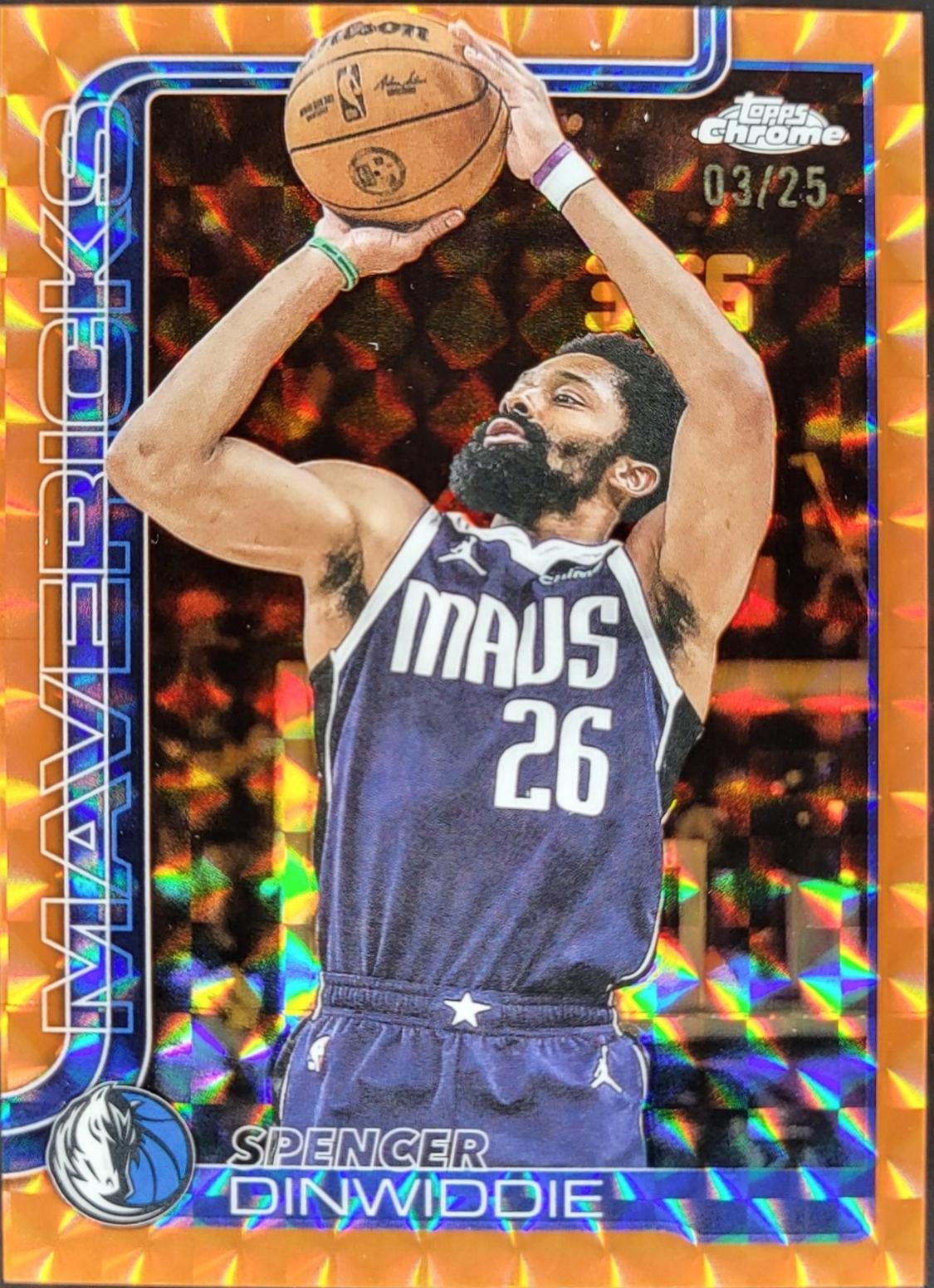 Spencer Dinwiddie [Orange Geometric Refractor] #13