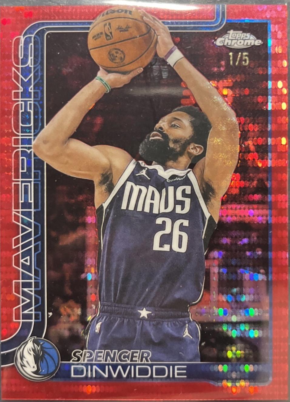 Spencer Dinwiddie [Red Wave Refractor] #13