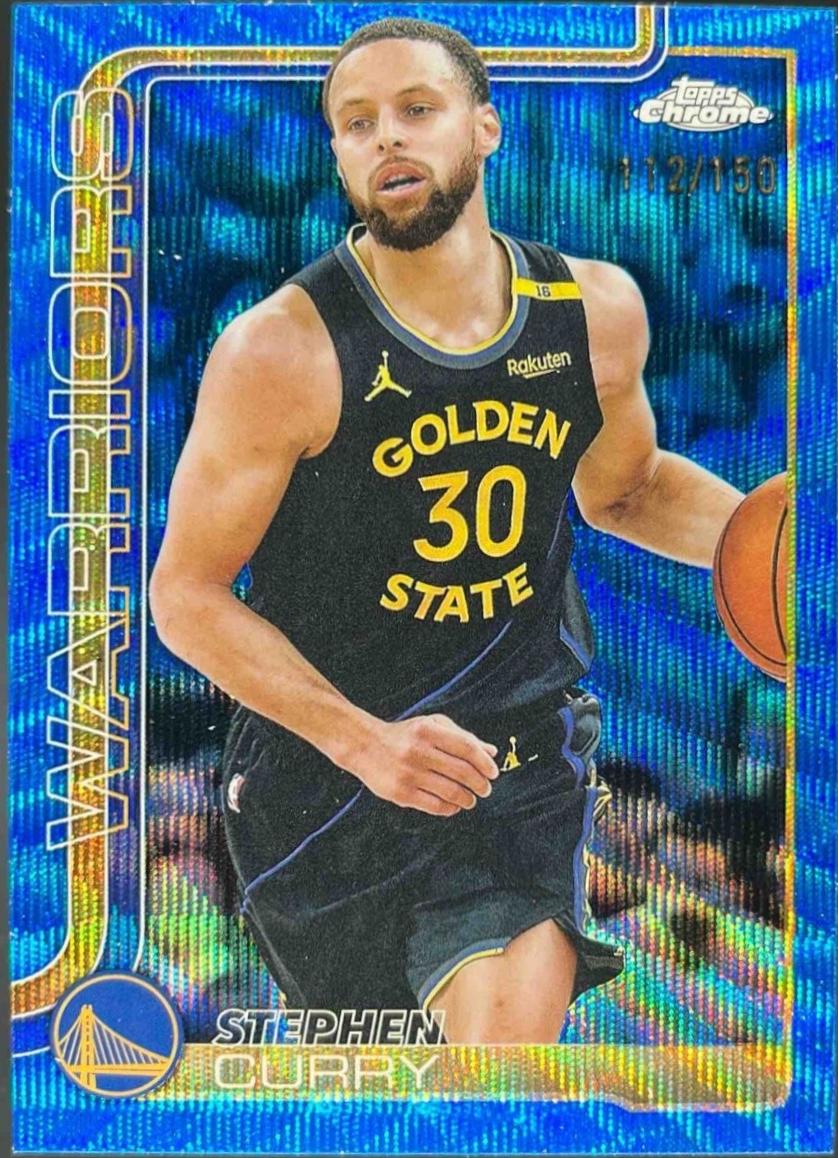 Stephen Curry [Blue Wave Refractor] #201