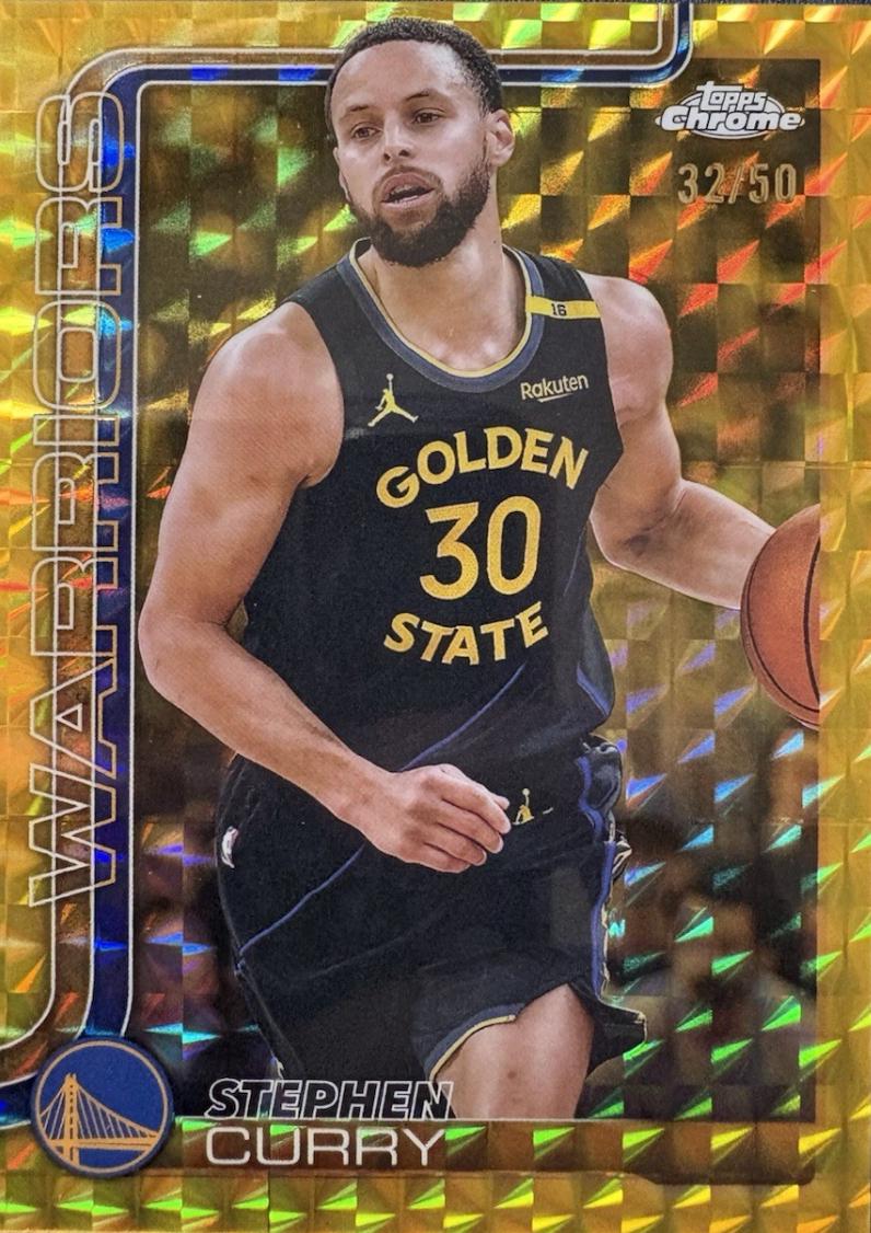 Stephen Curry [Gold Geometric Refractor] #201